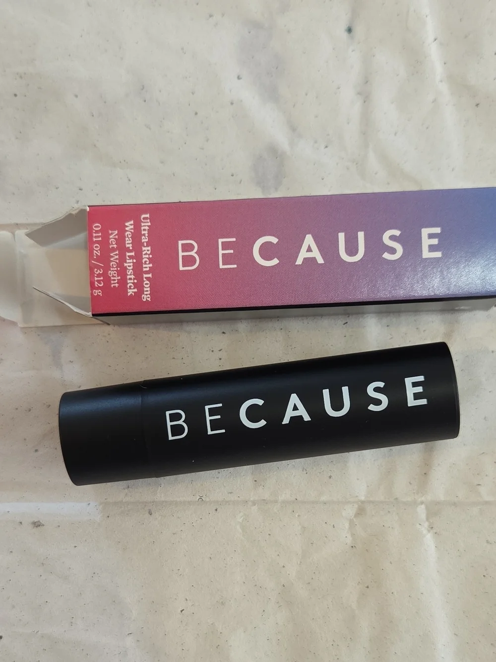BECAUSE Ultra-Rich Long Wear Lipstick Stick Magenta Mama 0.11 oz/3.12 g